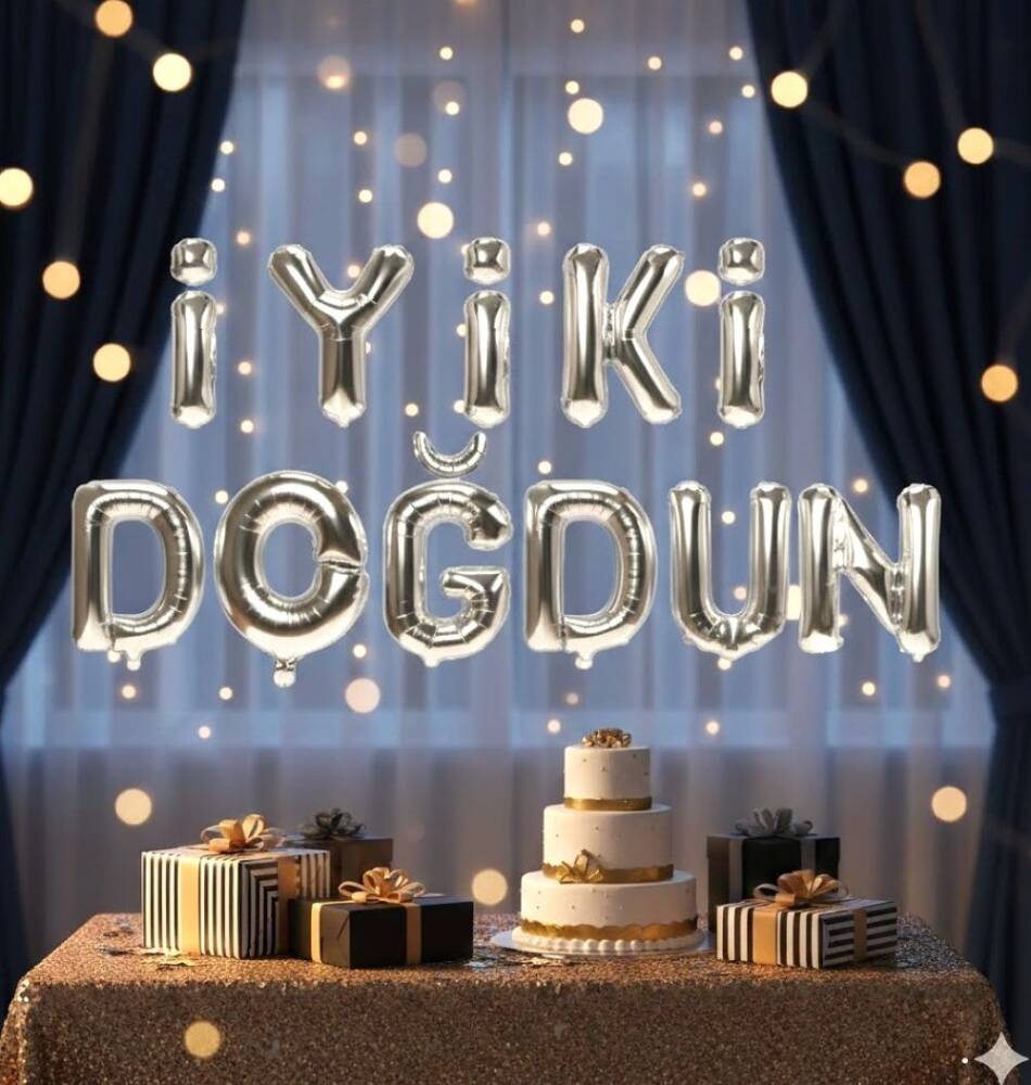  Iyıkı Dogdun Gümüş Renkl Folyo Balon FOL-IYKI/ GUMUŞ - 1
