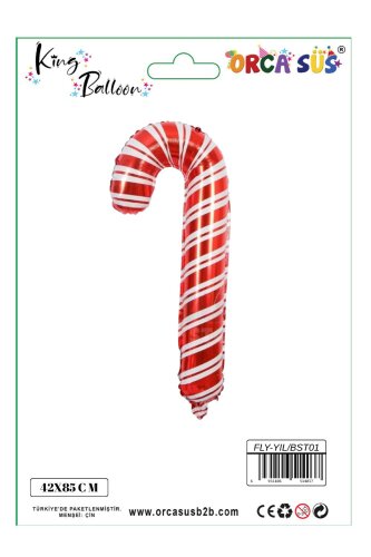 Noel baston seker figür FLY-YIL/BST 01 BASTON 42*85/ADET - 