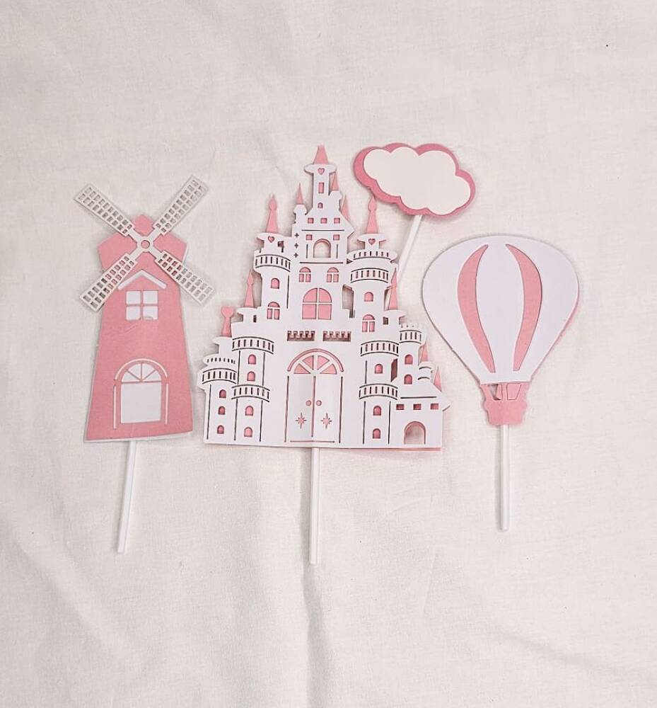 Pasta için dekor Kürdan Pembe KRD-2518 - 1